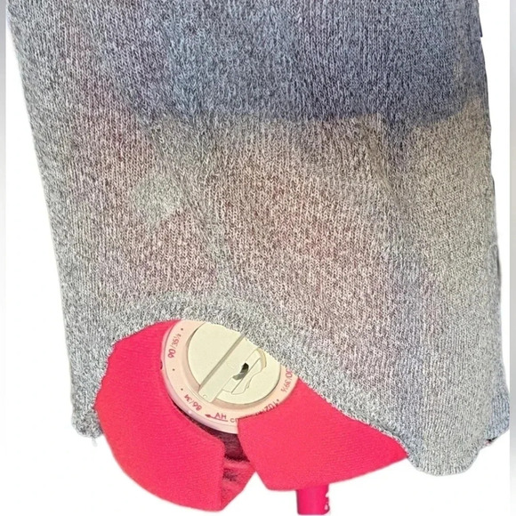 Express One Eleven, Size S, Light Grey Strappy Long Sleeve Top - Picture 4 of 12